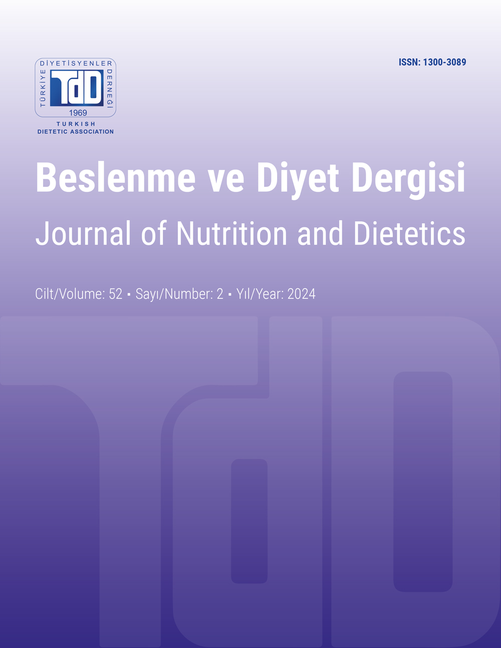 Beslenme ve Diyet Dergisi 2024;52(2)