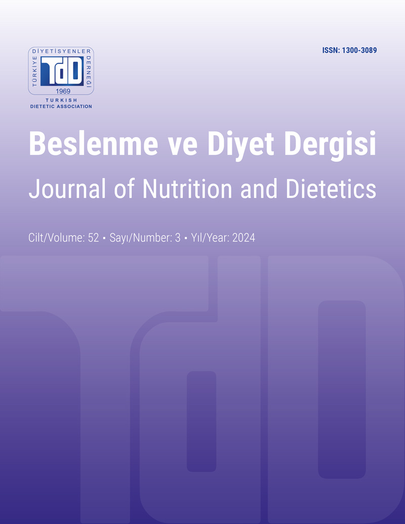 Beslenme ve Diyet Dergisi 2024;52(3)